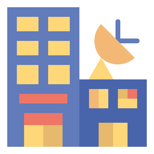 Building hotel trip resort icon