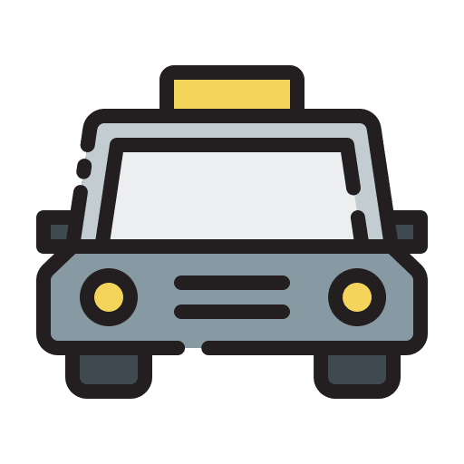 Taxi signaling sign vehicle icon Taxi signaling sign vehicle icon