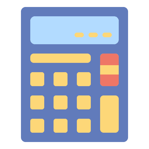 Calculator technological maths calculating icon