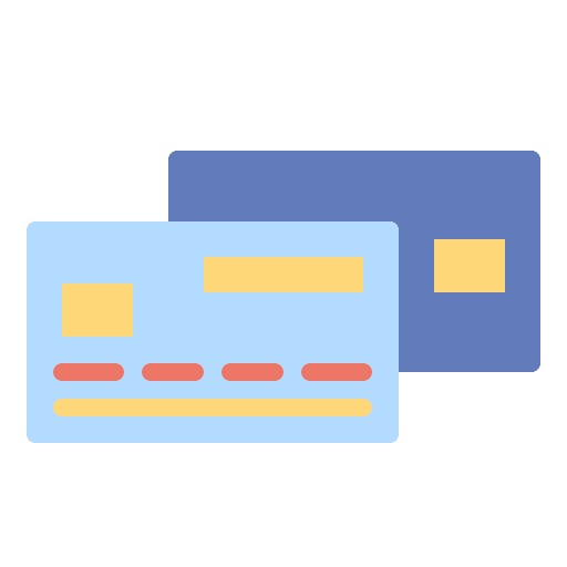 Credit card money bank business and finance icon