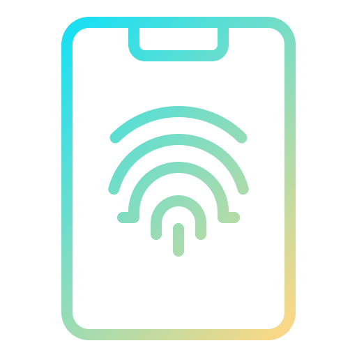 Fingerprint smartphone fingerprint scanner fingerprint scan icon