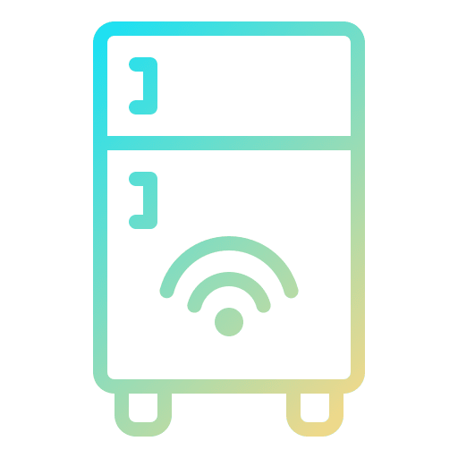 Smart refrigerator wifi signal smart fridge control icon