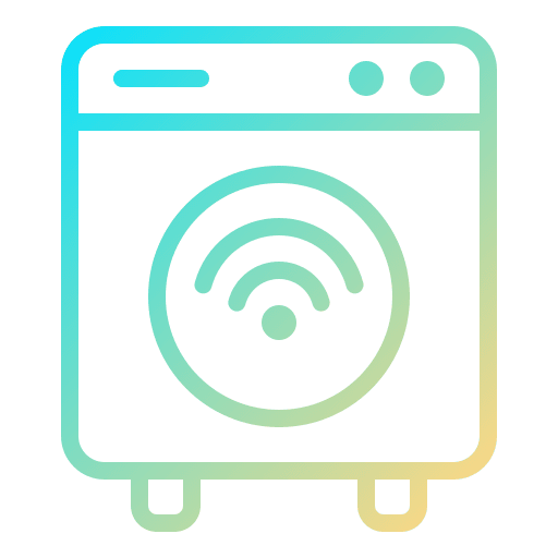 Smart washing machine smarthome electronics smart icon