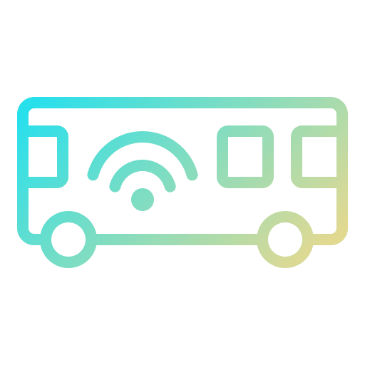 Bus wifi vehicle transport icon Bus wifi vehicle transport icon