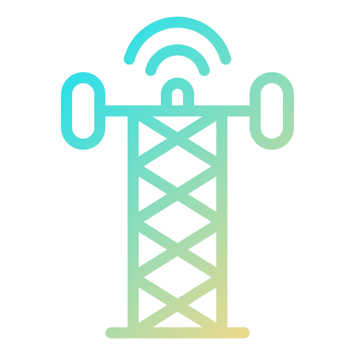 Signal tower communications wifi signal radio antenna icon Signal tower communications wifi signal radio antenna icon