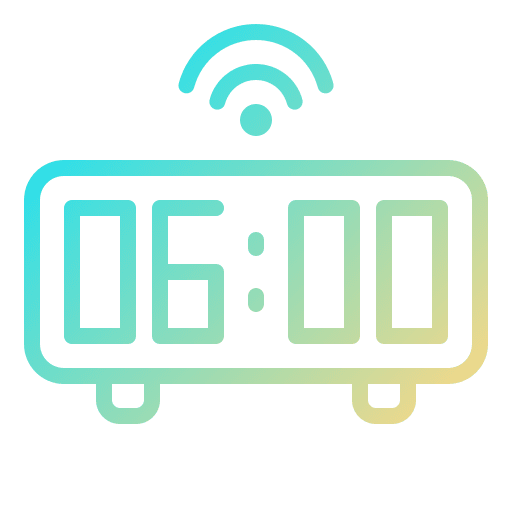 Smart clock smart home alarm clock icon Smart clock smart home alarm clock icon