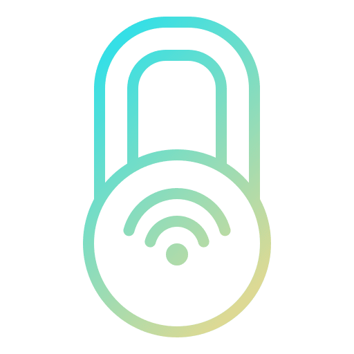 Smart lock lock electronics smart house icon Smart lock lock electronics smart house icon