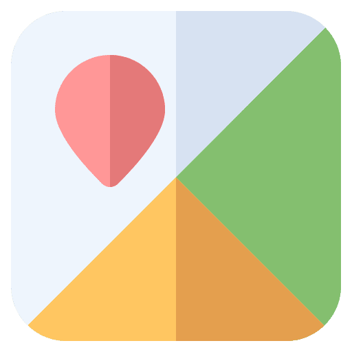 Map pin navigation maps and location icon