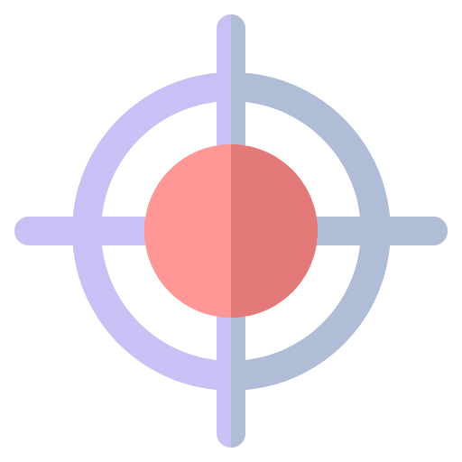 Target business and finance goal aim icon