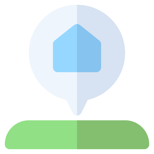 Home navigation map location icon Home navigation map location icon