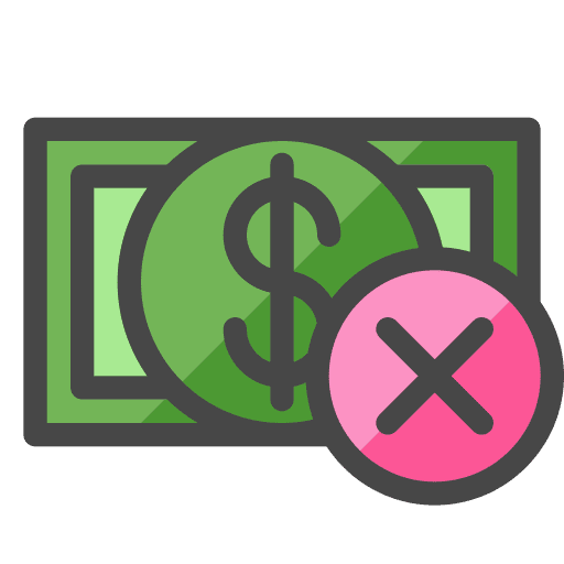Paper money shopping trade market icon