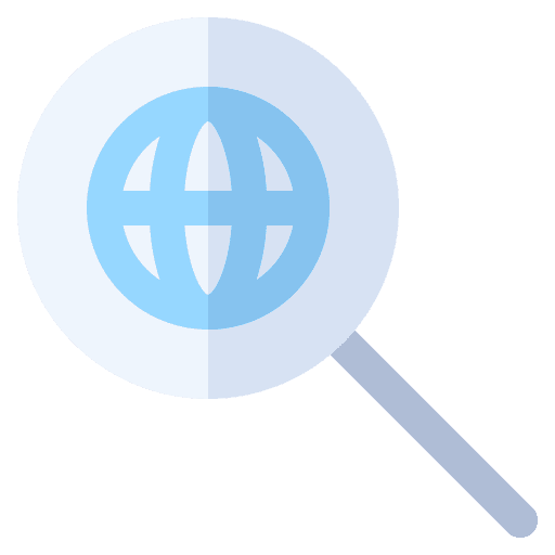 Search worldwide magnifying glass search icon Search worldwide magnifying glass search icon