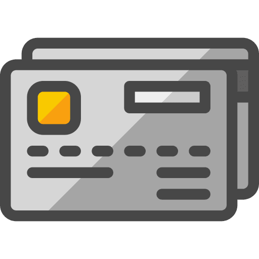 Credit cards shop trade business icon Credit cards shop trade business icon