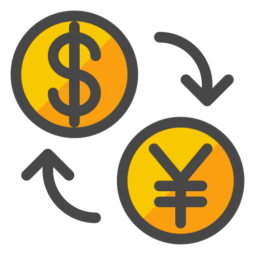Currencies exchange trade currency exchange icon Currencies exchange trade currency exchange icon