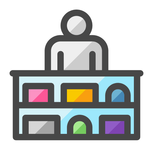 Seller merchant trading trader icon
