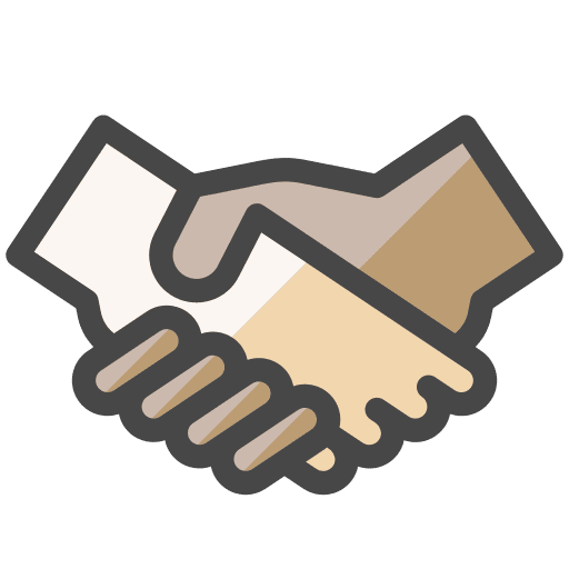 Shake hands agree partnership deal icon Shake hands agree partnership deal icon