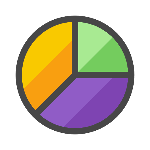 Pie chart chart statistics trading icon Pie chart chart statistics trading icon