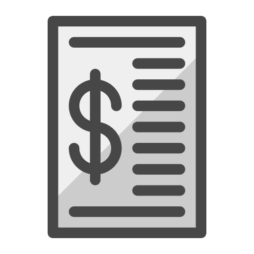 Receipt charge business commerce and shopping icon Receipt charge business commerce and shopping icon