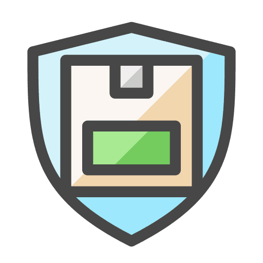 Shield business safety market icon Shield business safety market icon