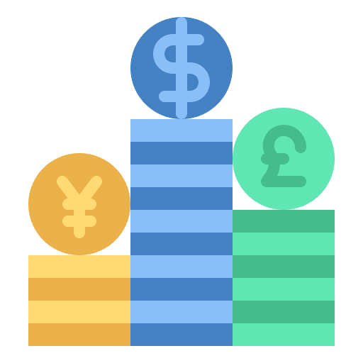 Coin transip stack business stack icon