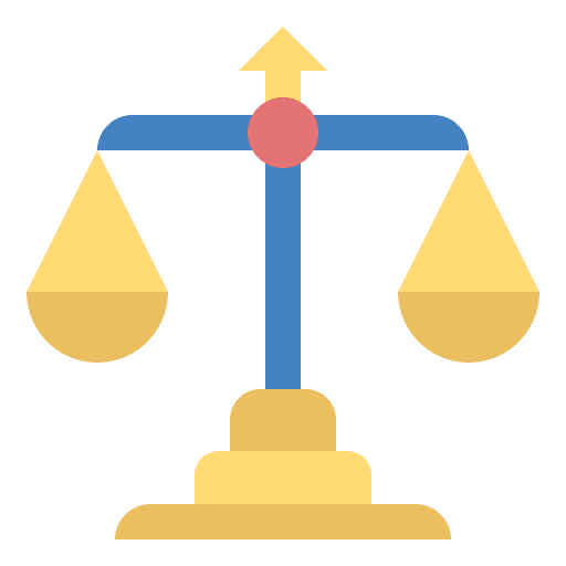 Scale of justice law enforcement scale of justice judicial icon