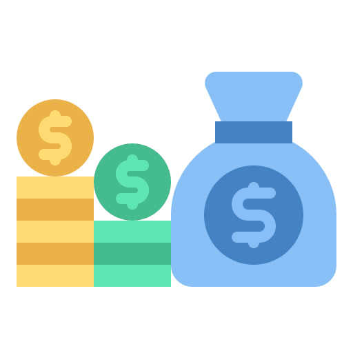 Budget money business and finance calculator icon Budget money business and finance calculator icon