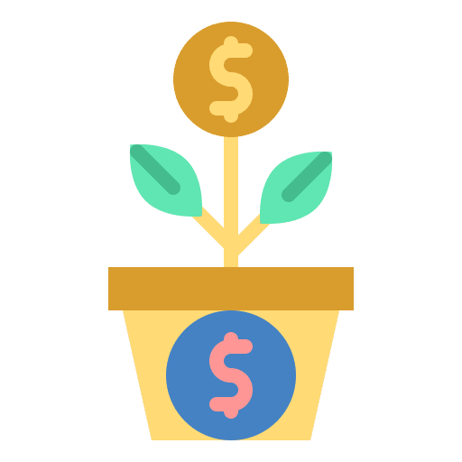 Growth business investment invest icon Growth business investment invest icon