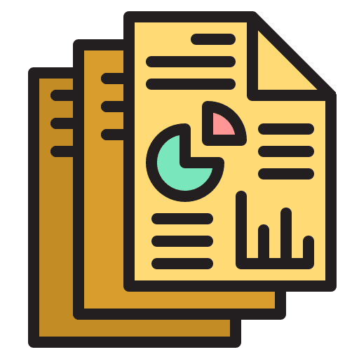 Analysis pie chart statistics analysis icon