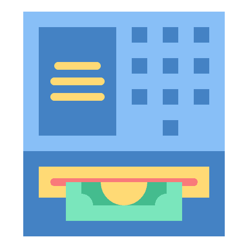 Cash machine payment cash machine atm machine icon Cash machine payment cash machine atm machine icon