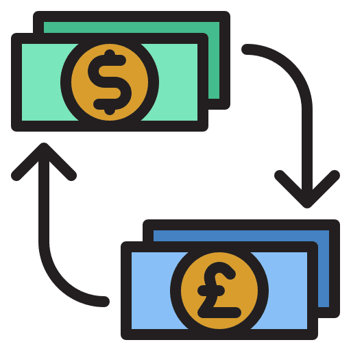 Exchange money finance exchange icon Exchange money finance exchange icon