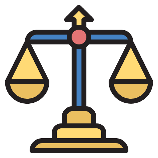 Scale of justice scale of justice legal law enforcement icon
