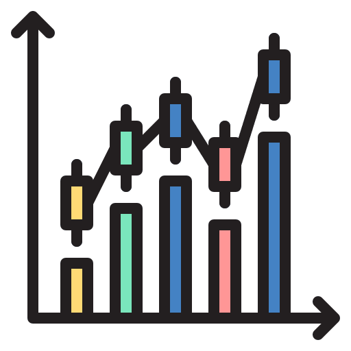 Bar chart statistics business and finance seo report icon Bar chart statistics business and finance seo report icon