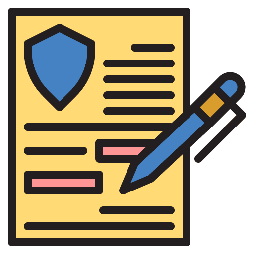 Insurance insurance document pen icon Insurance insurance document pen icon