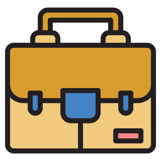 Suitcase job bag business and finance icon Suitcase job bag business and finance icon
