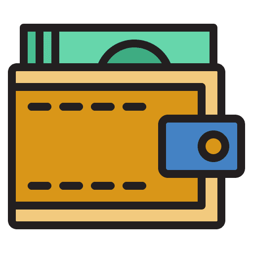 Wallet payment business and finance bank icon Wallet payment business and finance bank icon