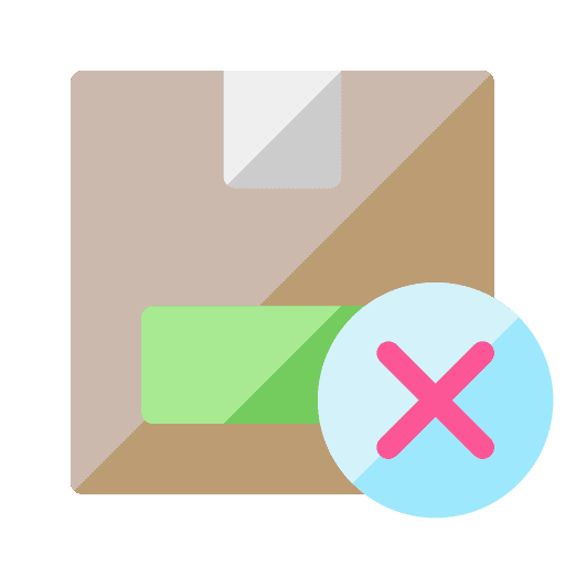 Box market cross cancel icon