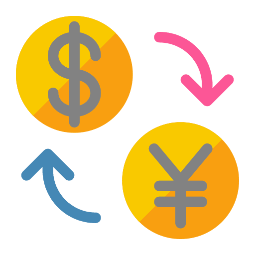 Currencies business and finance currency exchange money icon