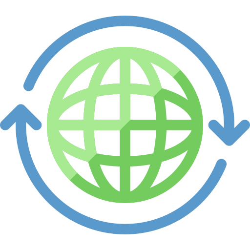 Globe shopping economy global icon