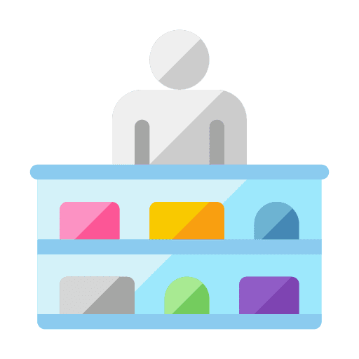 Seller shopping commerce and shopping trading icon Seller shopping commerce and shopping trading icon