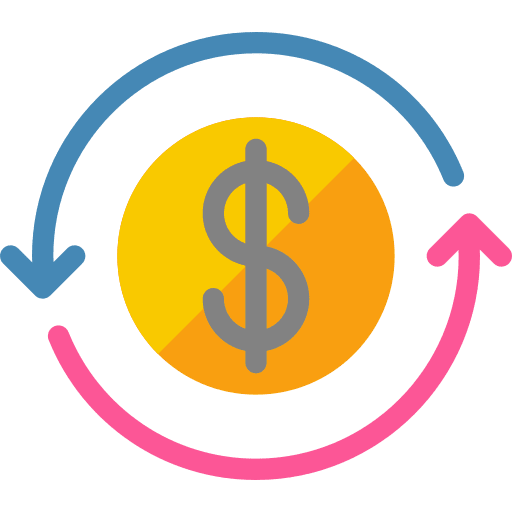 Coin shopping trading cashback icon Coin shopping trading cashback icon