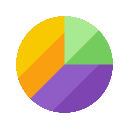 Pie chart trade market statistics icon Pie chart trade market statistics icon