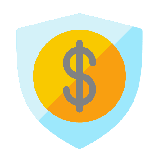 Shield shopping payment money icon Shield shopping payment money icon
