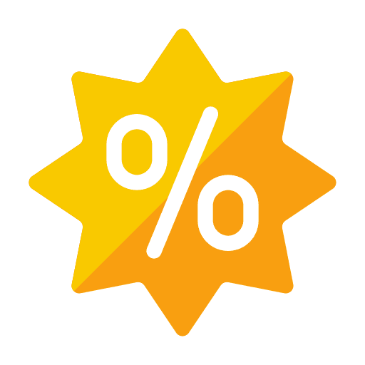 Percent market economy trade icon Percent market economy trade icon