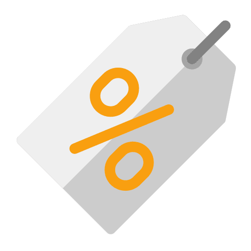 Price tag commerce and shopping percent economy icon Price tag commerce and shopping percent economy icon