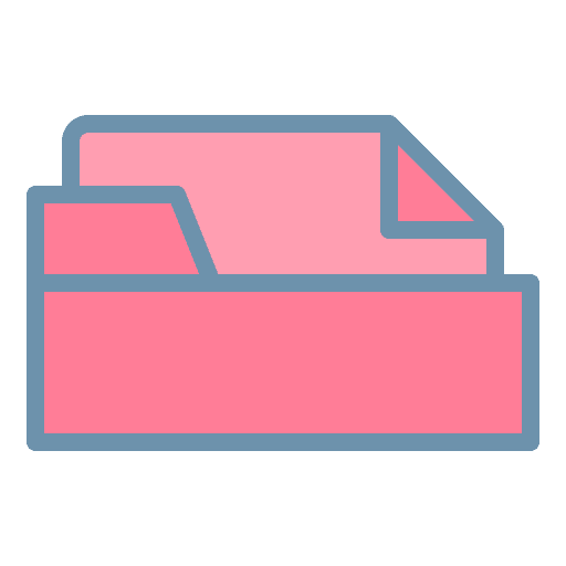 Folder data storage folder files and folders icon