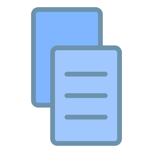 Copy files and folders document file icon Copy files and folders document file icon