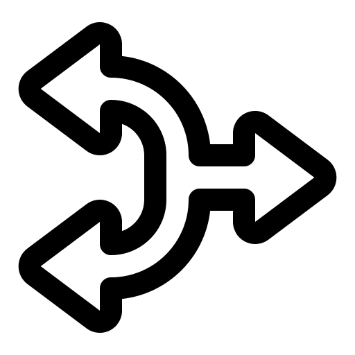 Three arrows pointer direction arrow symbol icon