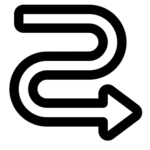 Zigzag arrow pointer arrow arrows icon