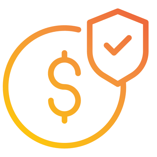 Money coin business and finance security icon Money coin business and finance security icon