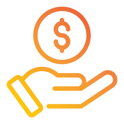Payment coin money hand icon Payment coin money hand icon